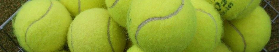 close up of tennis balls